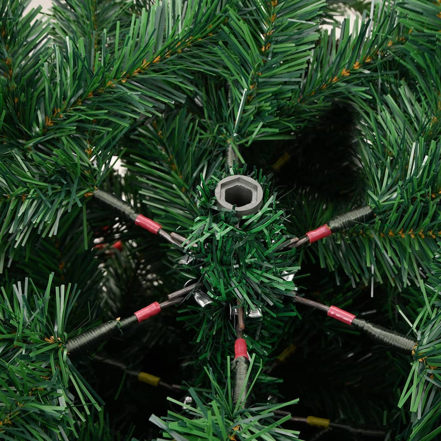 Kunstkerstboom Met Scharnieren Dennenappels En Bessen 180 cm Basis