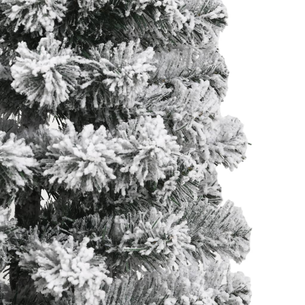 Kunstkerstboom Met Scharnieren En Sneeuw 120 cm Basis