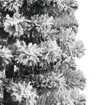 Kunstkerstboom Met Scharnieren En Sneeuw 120 cm Basis