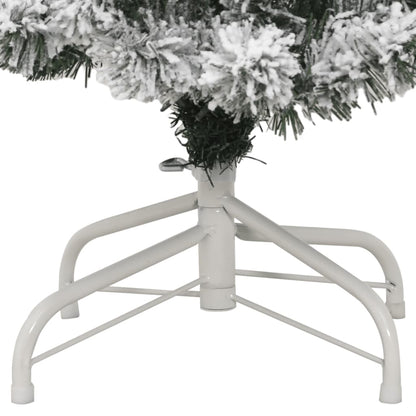 Kunstkerstboom Met Scharnieren En Sneeuw 120 cm Basis