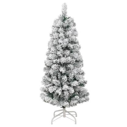 Kunstkerstboom Met Scharnieren En Sneeuw 150 cm Basis