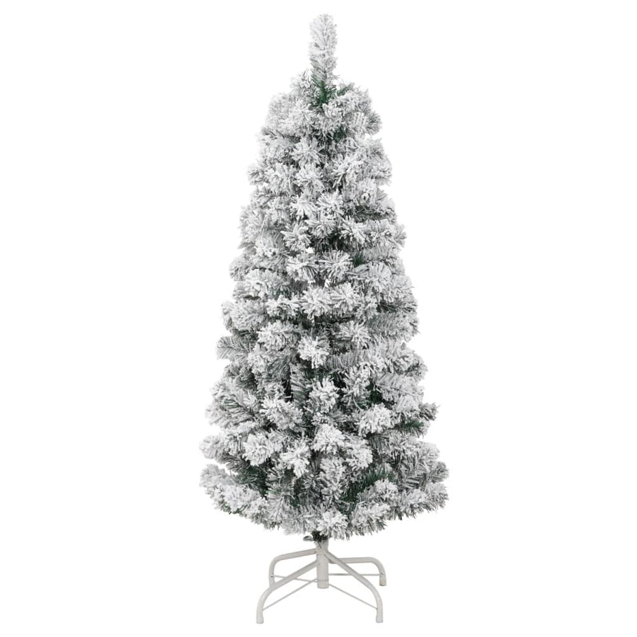 Kunstkerstboom Met Scharnieren En Sneeuw 150 cm Basis