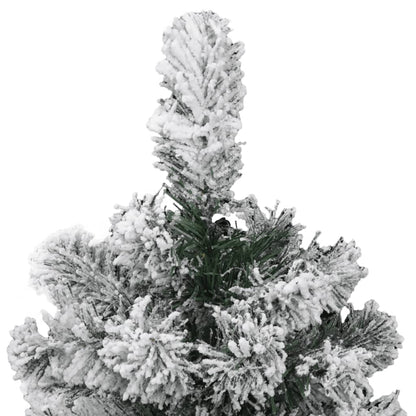 Kunstkerstboom Met Scharnieren En Sneeuw 150 cm Basis
