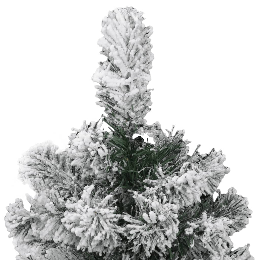 Kunstkerstboom Met Scharnieren En Sneeuw 150 cm Basis