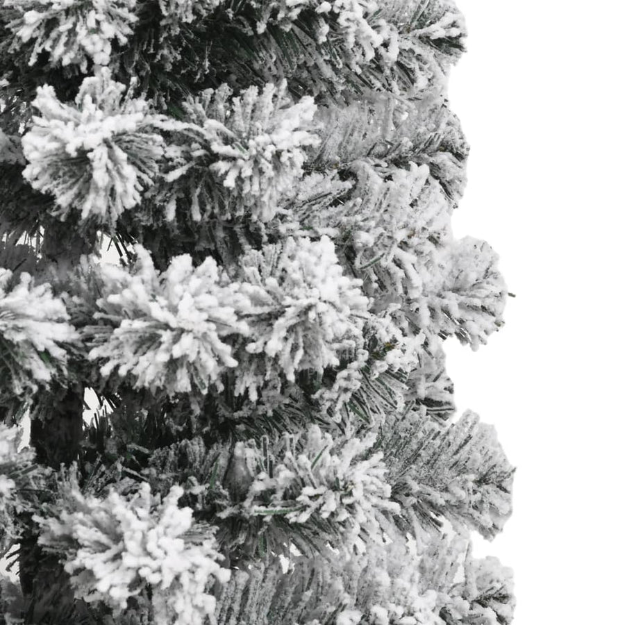 Kunstkerstboom Met Scharnieren En Sneeuw 150 cm Basis