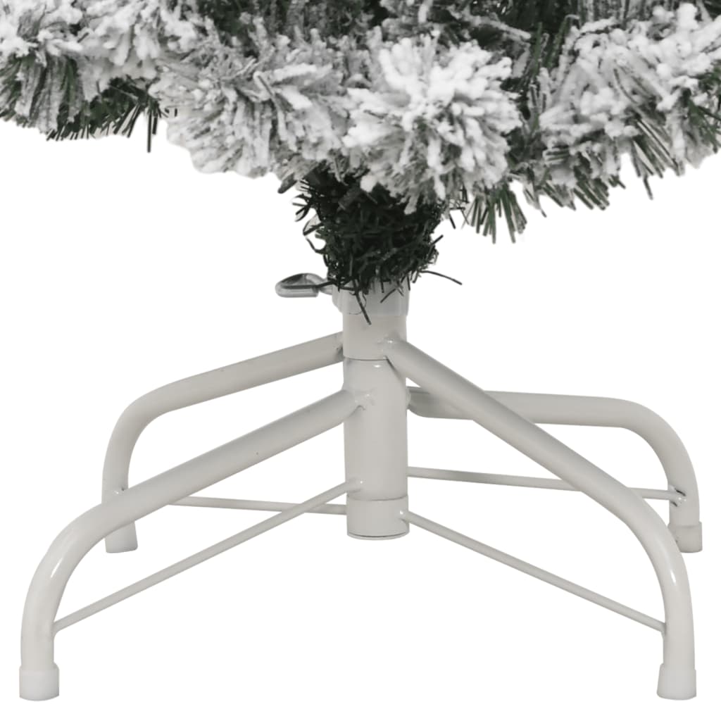 Kunstkerstboom Met Scharnieren En Sneeuw 150 cm Basis