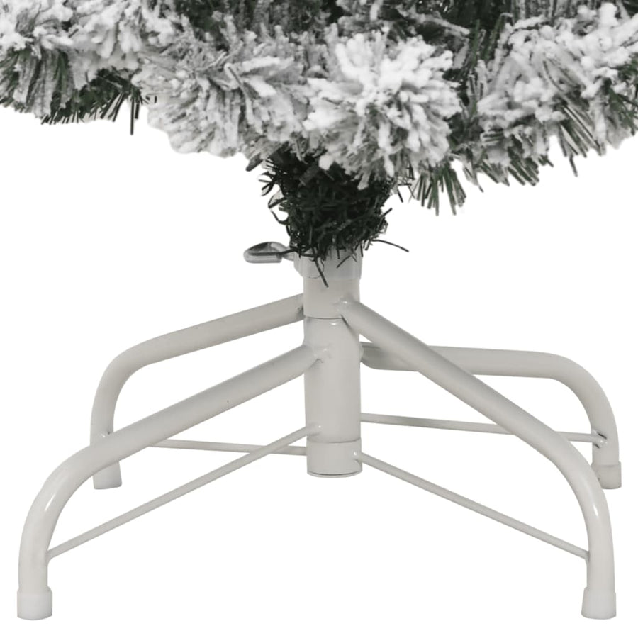 Kunstkerstboom Met Scharnieren En Sneeuw 150 cm Basis
