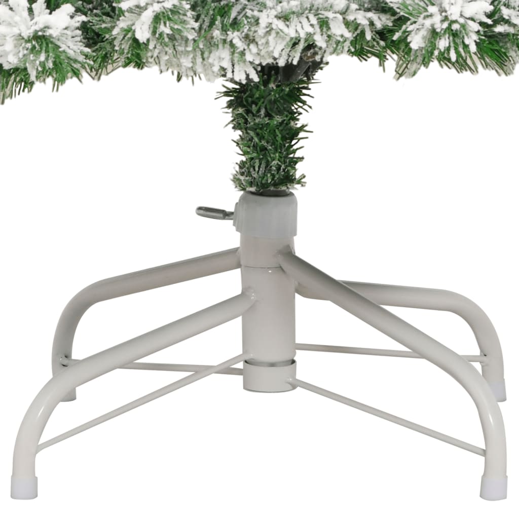 Kunstkerstboom Met Scharnieren En Sneeuw 180 cm Basis