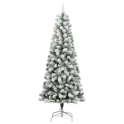 Kunstkerstboom Met Scharnieren En Sneeuw 210 cm Basis