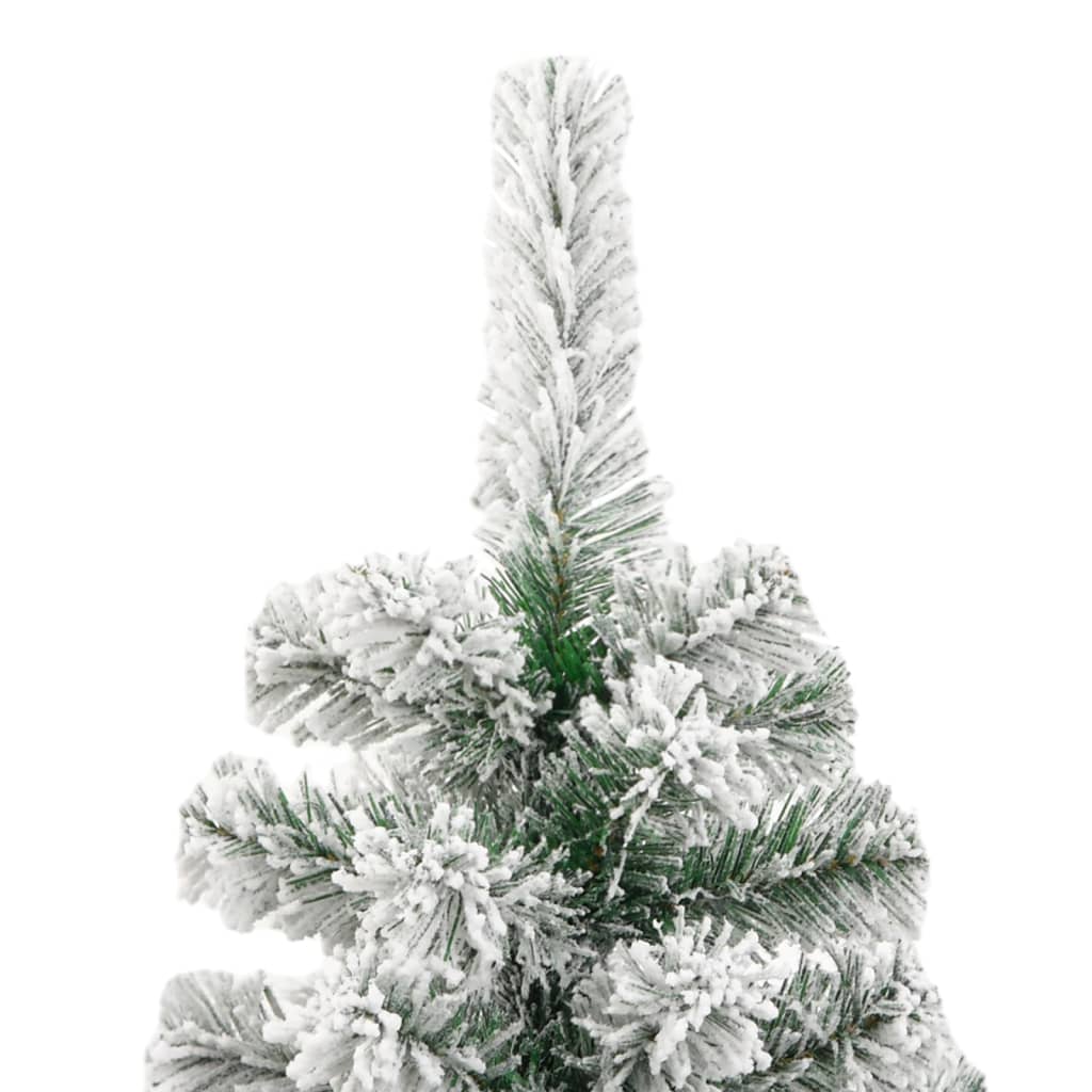 Kunstkerstboom Met Scharnieren En Sneeuw 210 cm Basis