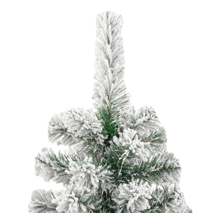 Kunstkerstboom Met Scharnieren En Sneeuw 210 cm Basis