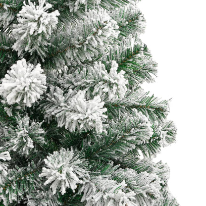 Kunstkerstboom Met Scharnieren En Sneeuw 210 cm Basis
