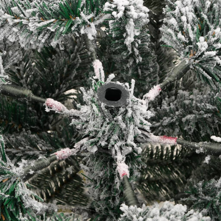 Kunstkerstboom Met Scharnieren En Sneeuw 1 150 cm