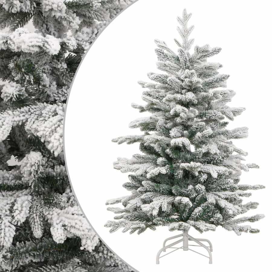 Kunstkerstboom Met Scharnieren En Sneeuw 1