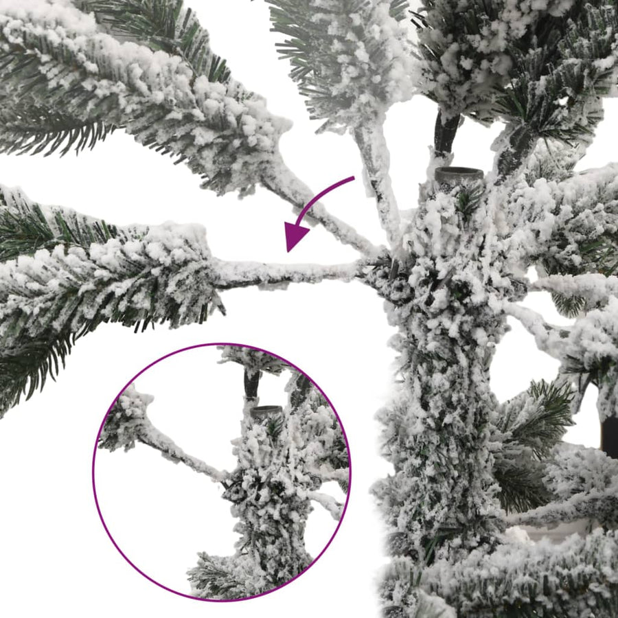 Kunstkerstboom Met Scharnieren En Sneeuw 1
