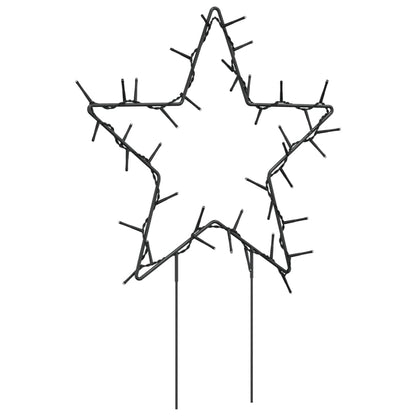 Kerstverlichting Ster 3 St Met Grondpinnen 50 Led's 29 Cm