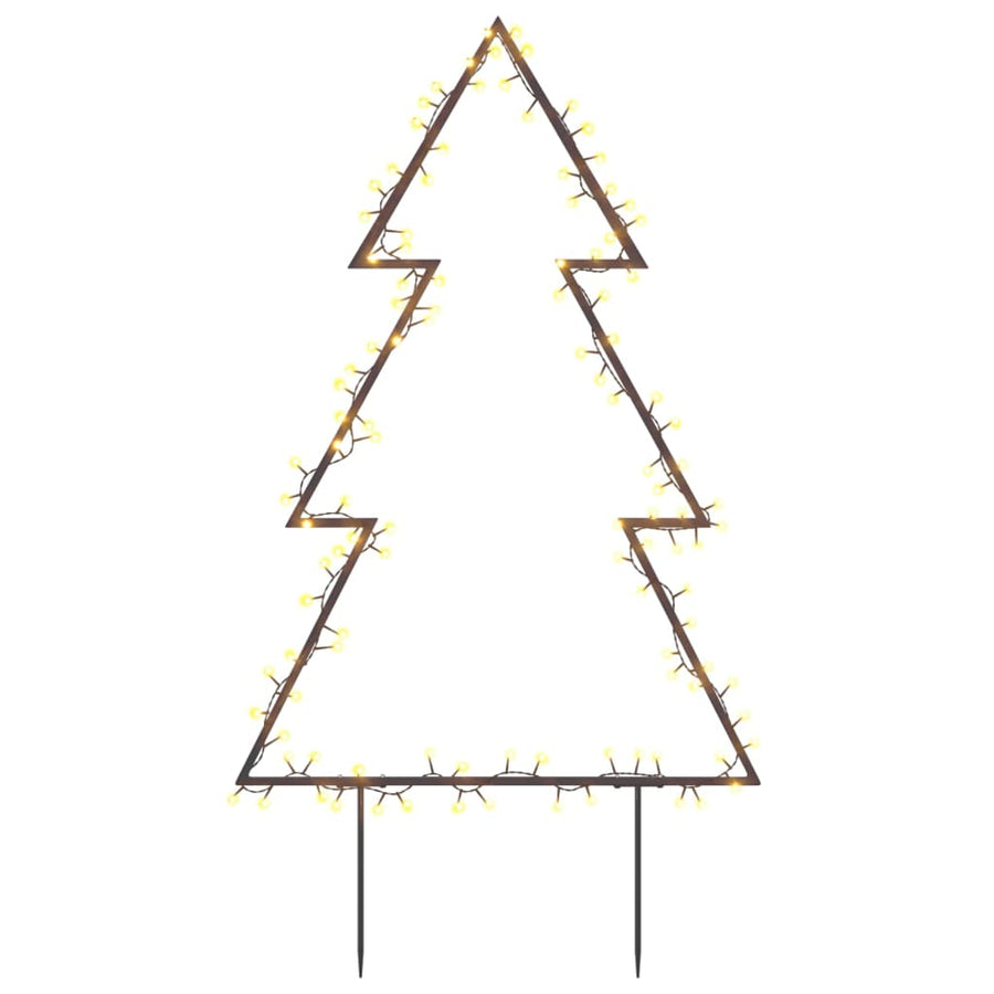 Kerstverlichting Kerstboom Met Grondpinnen 115 Led's 90 Cm