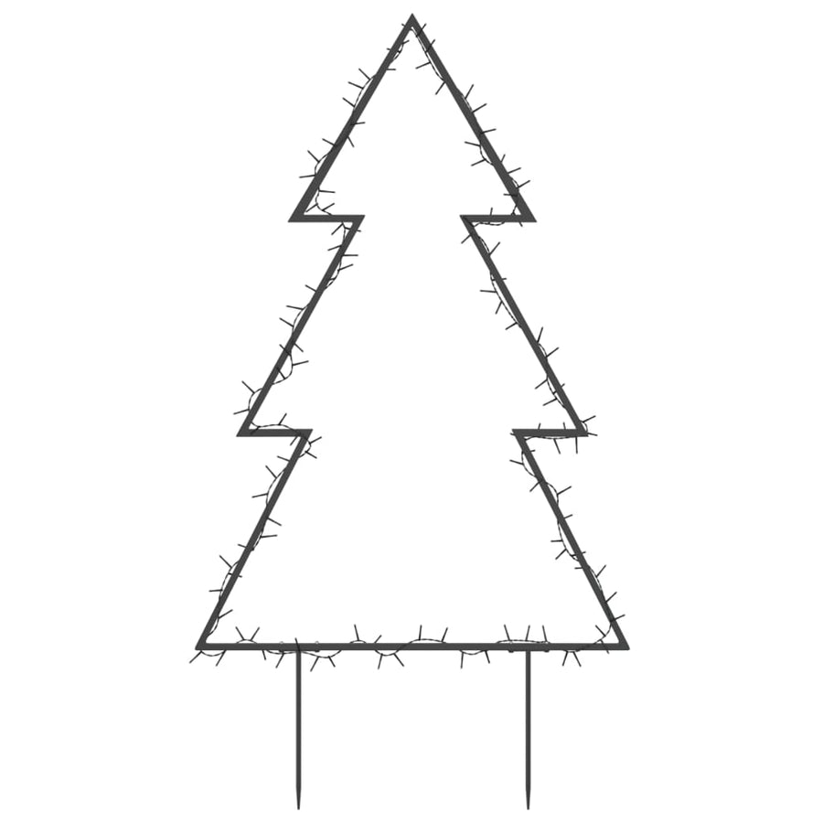 Kerstverlichting Kerstboom Met Grondpinnen 115 Led's 90 Cm