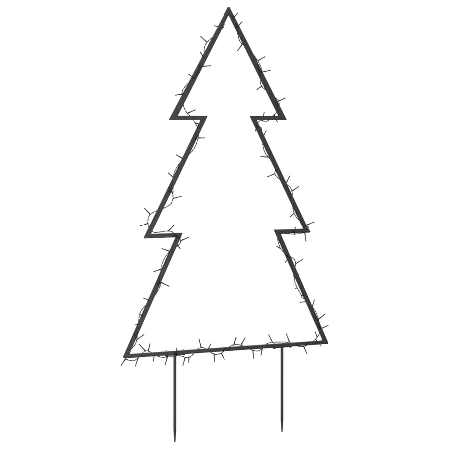 Kerstverlichting Kerstboom Met Grondpinnen 80 Led's 60 Cm