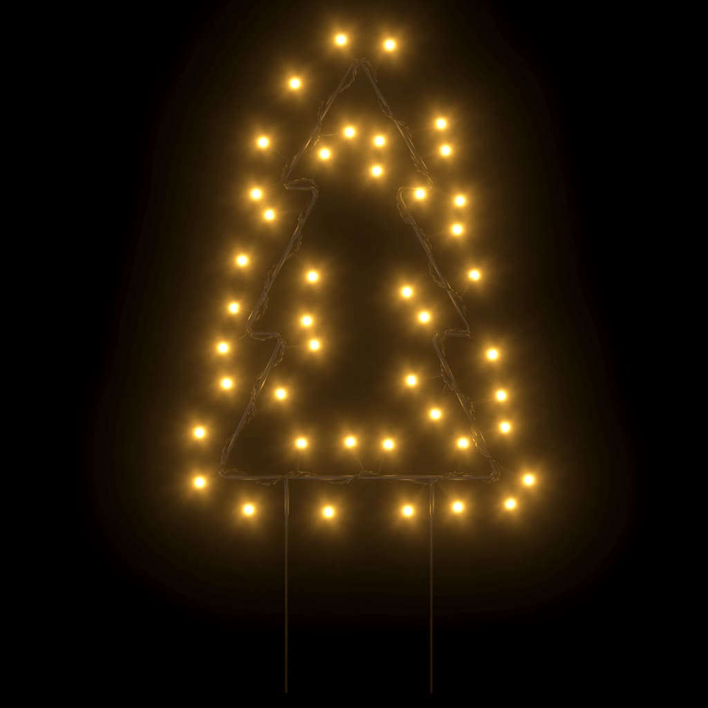 Kerstverlichting Kerstboom 3 St Met Grondpinnen 50 Led's 30 Cm
