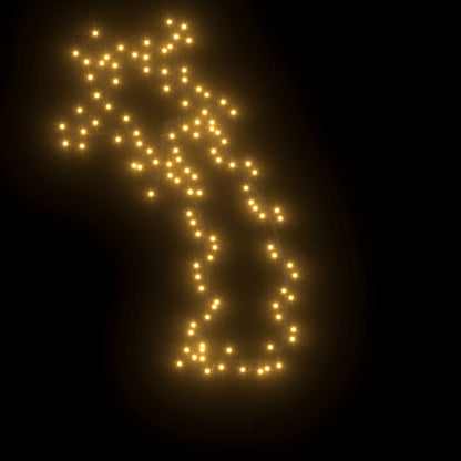 Kerstverlichting Meteoor Met Grondpinnen 115 Led's 89 Cm