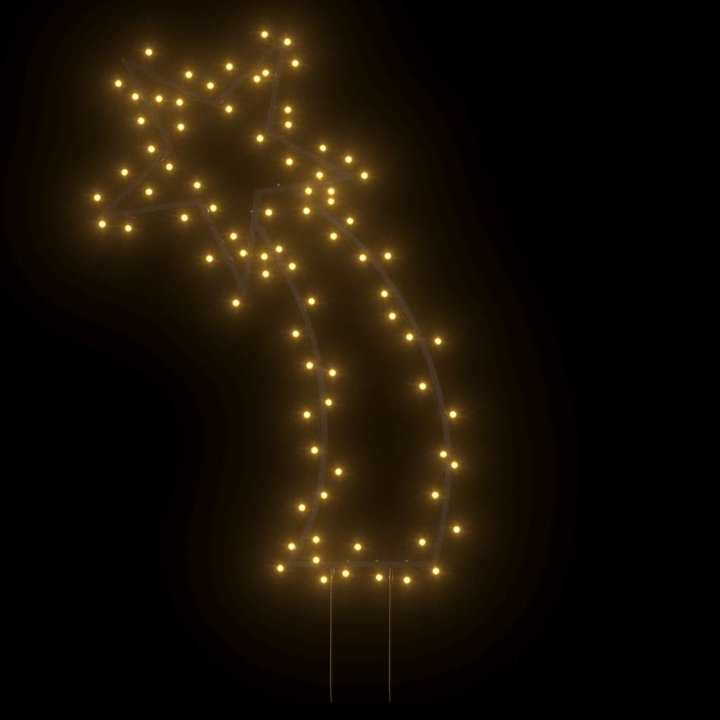 Kerstverlichting Meteoor Met Grondpinnen 80 Led's 62 Cm