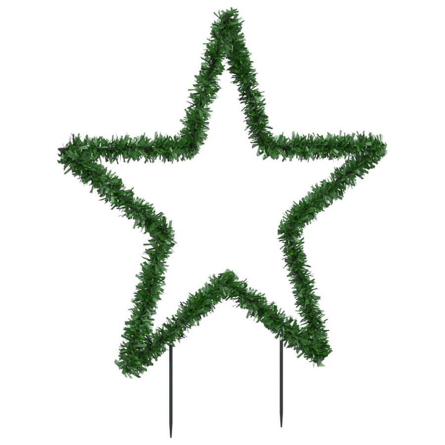 Kerstverlichting Ster Met Grondpinnen 80 Led's 60 Cm
