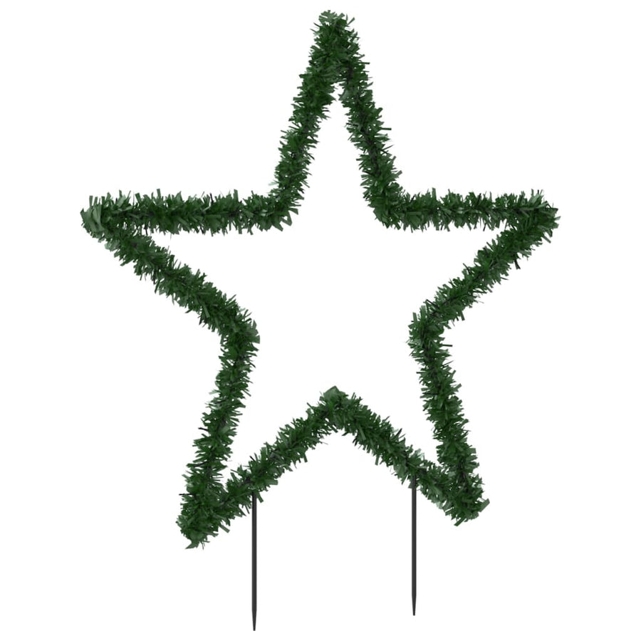 Kerstverlichting Ster Met Grondpinnen 80 Led's 60 Cm