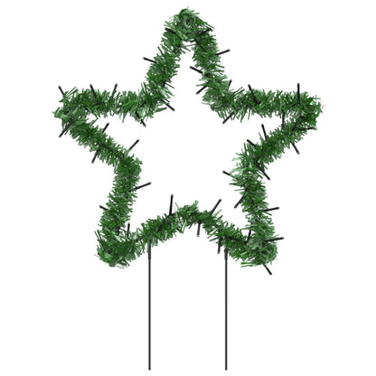 Kerstverlichting Ster 3 St Met Grondpinnen 50 Led's 29 Cm