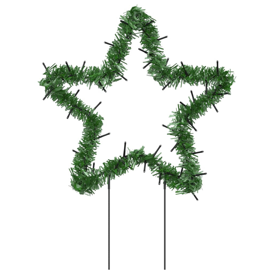Kerstverlichting Ster 3 St Met Grondpinnen 50 Led's 29 Cm