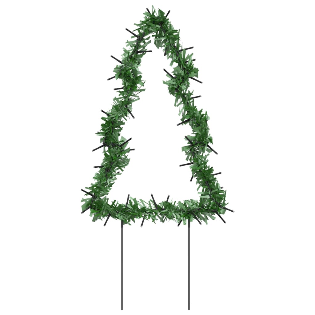 Kerstverlichting Kerstboom 3 St Met Grondpinnen 50 Led's 30 Cm