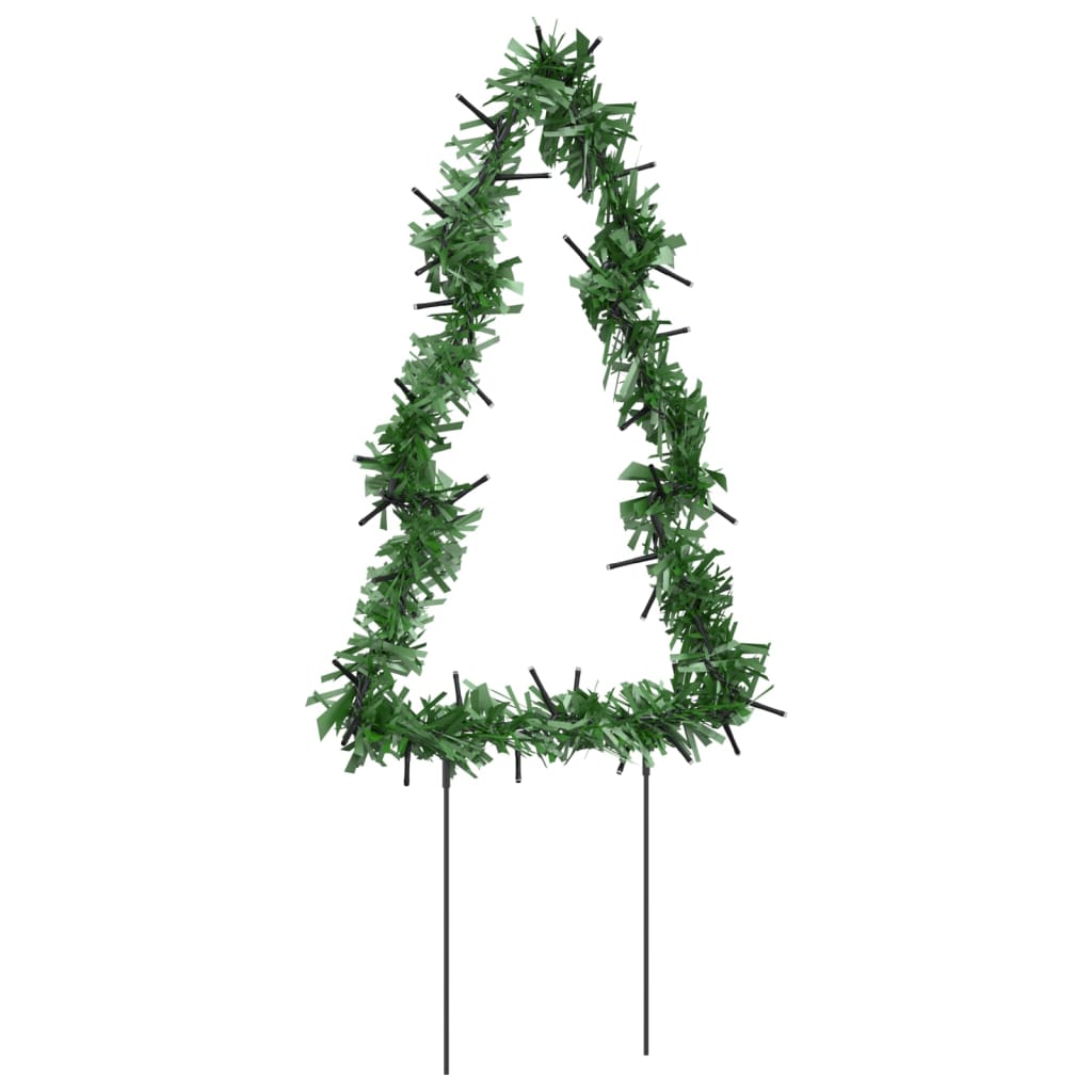 Kerstverlichting Kerstboom 3 St Met Grondpinnen 50 Led's 30 Cm