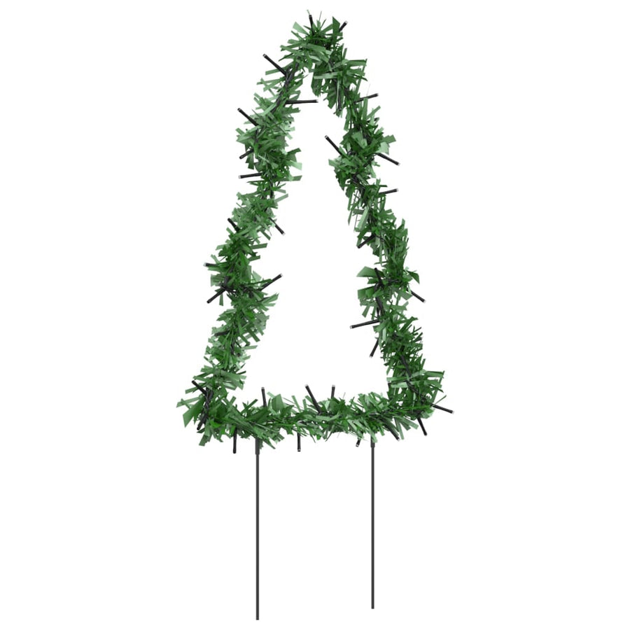 Kerstverlichting Kerstboom 3 St Met Grondpinnen 50 Led's 30 Cm
