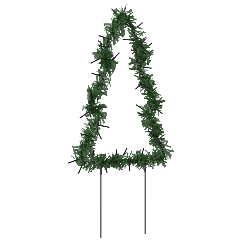 Kerstverlichting Kerstboom 3 St Met Grondpinnen 50 Led's 30 Cm