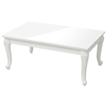 Salontafel Bewerkt Hout Hoogglans Wit 100 x 50 x 42 cm