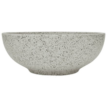 Opzetwasbak rond Φ41x14 cm keramiek grijs Lichtgrijs