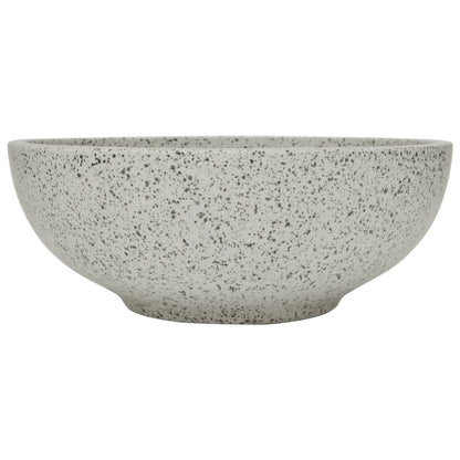 Opzetwasbak rond Φ41x14 cm keramiek grijs Lichtgrijs