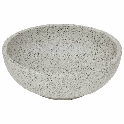 Opzetwasbak rond Φ41x14 cm keramiek grijs Lichtgrijs