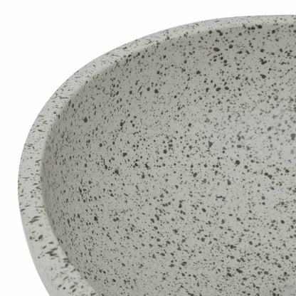 Opzetwasbak rond Φ41x14 cm keramiek grijs Lichtgrijs
