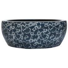 Opzetwasbak Rond Φ41X14 Cm Keramiek Zwart En Blauw