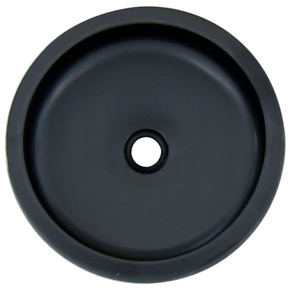 Opzetwasbak Rond Φ41X14 Cm Keramiek Zwart En Blauw Donkerblauw