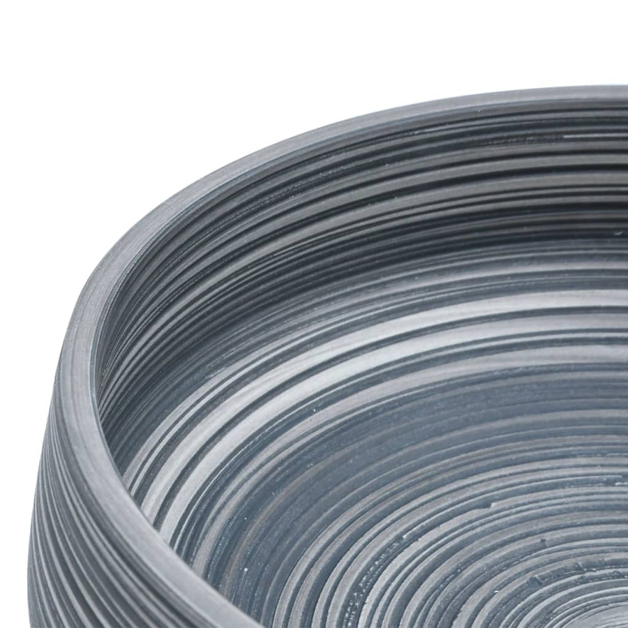 Opzetwasbak Rond Φ41X14 Cm Keramiek Grijs