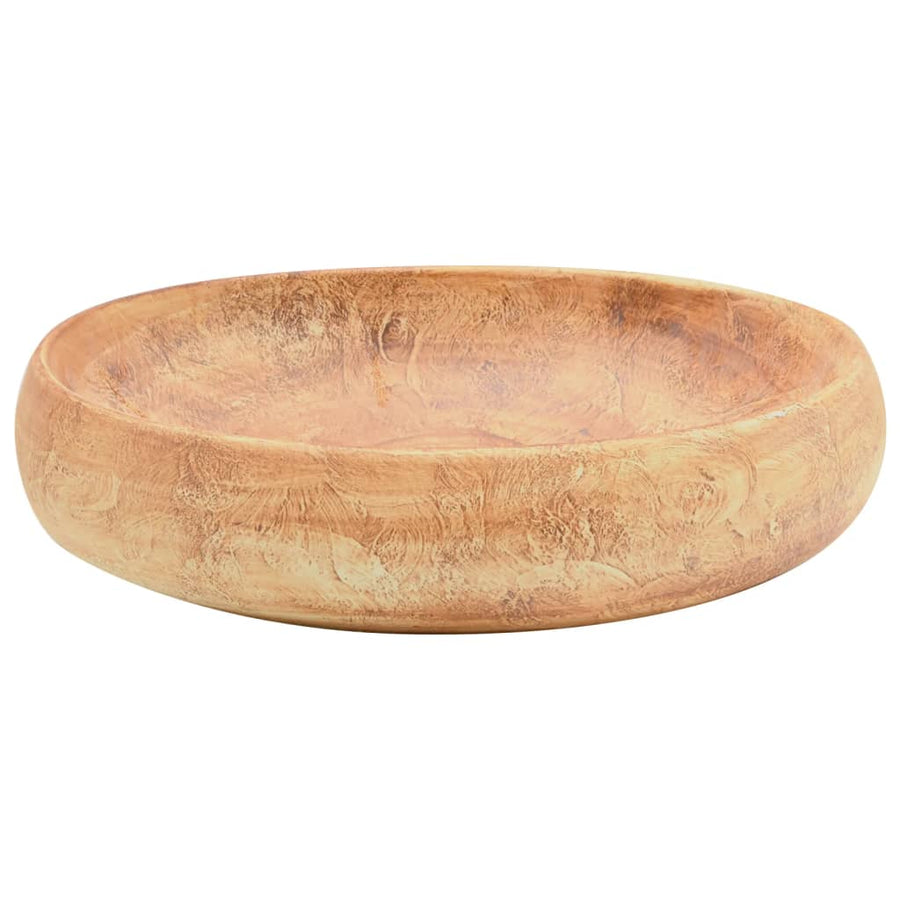 Opzetwasbak Ovaal 59X40X15 Cm Keramiek Bruin