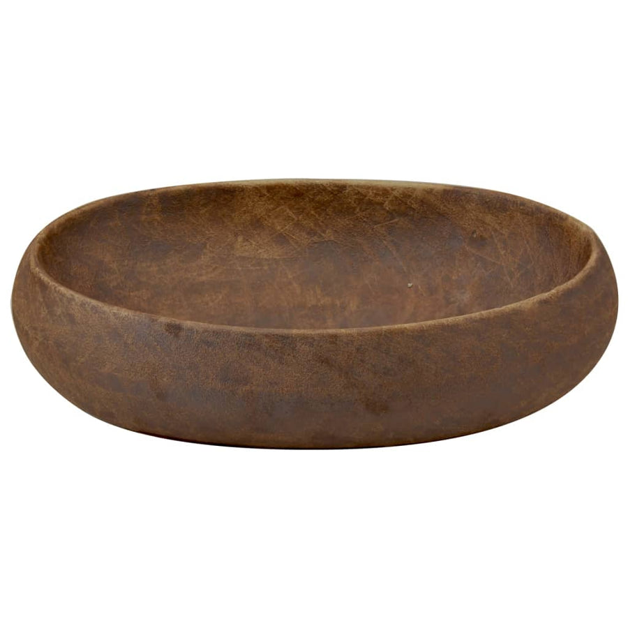 Opzetwasbak Ovaal Keramiek 59 x 40 x 15 cm Bruin