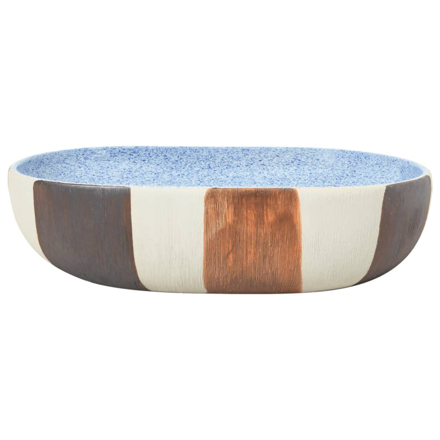 Opzetwasbak Ovaal Keramiek Meerkleurig 59 x 40 x 14 cm Multikleur