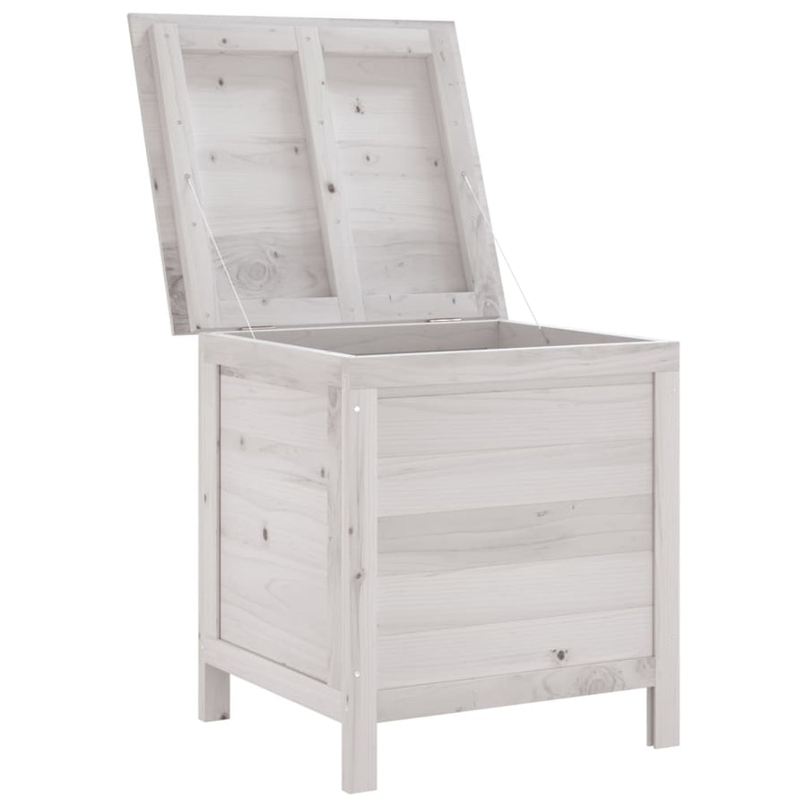 Tuinbox 50X49X56,5 Cm Massief Vurenhout Wit