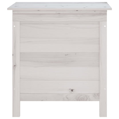 Tuinbox 50X49X56,5 Cm Massief Vurenhout Wit