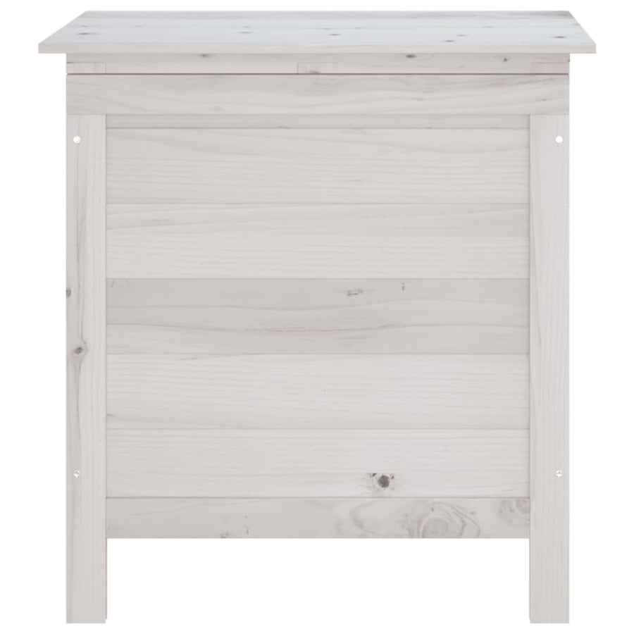 Tuinbox 50X49X56,5 Cm Massief Vurenhout Wit