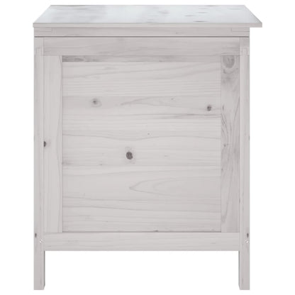 Tuinbox 50X49X56,5 Cm Massief Vurenhout Wit