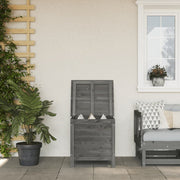 Garden Storage Box 50x49x56.5 cm Solid Pine Anthracite
